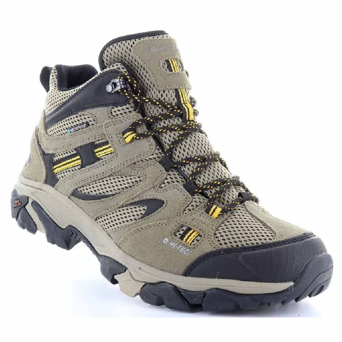 HI-TEC RAVUS Vent Mid WP Mens Hiking Boots Taupe
