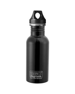 360 Degrees 550ml Stainless Steel Drink Canteen - Black