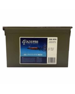 Australian Outback ADI World Class 308 WIN 135GR Sierra HP Varminter Ammunition - 480 Round Can