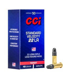 CCI 22LR 40GR Standard Velocity LRN Solid 1070FPS - 500 Pack