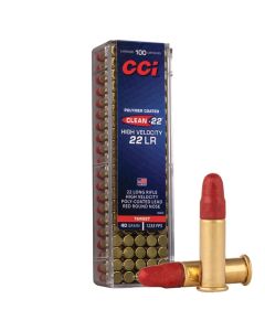 CCI 22LR 40GR Clean-22 High Velocity Poly-Coated Lead RN 1235FPS - 100 Pack