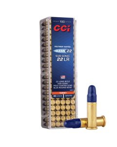 CCI 22LR 40GR Clean-22 Subsonic Standard Velocity Poly-Coated LRN 1070FPS - 100 Pack