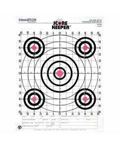 Champion Score Keeper High-Visibility 100 Yard Sight-In Paper Target - 12 Pack