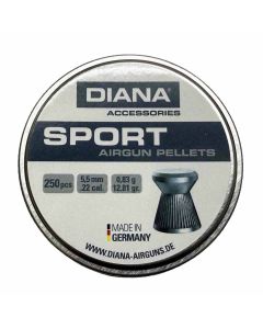 DIANA Sport Air Rifle Pellets .22 cal 12.81 gr - 250 Pack