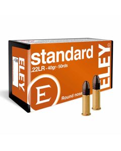 Eley Standard 22LR 40GR Standard Velocity Round Nose Solid 1090FPS - 500 Pack