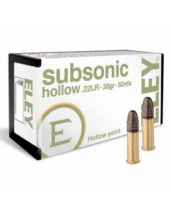 Eley 22LR 38GR Subsonic Standard Velocity Hollow Point 1040FPS - 500 Pack
