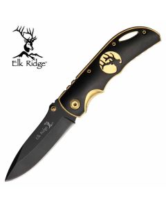 Elk Ridge Gentleman's Black Gold Folding Knife