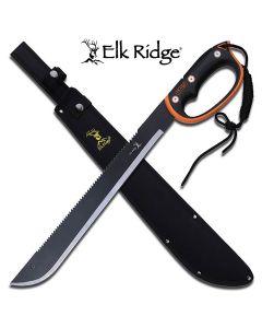 ELK RIDGE Sawback Machete With Nylon Sheath