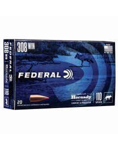 Federal 308 WIN 110GR Hornady V-Max 3300FPS - 20 Pack