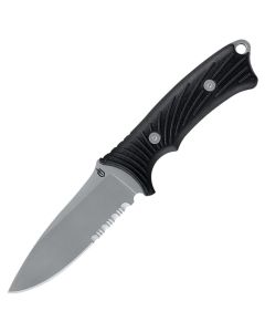 Gerber BIG ROCK Camp Knife Partially Serrated Fixed Blade With Sheath