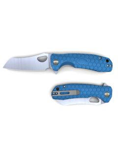 Honey Badger Wharncleaver Plain Edge Folding Knife, Large Blue