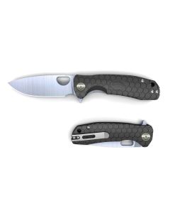 Honey Badger Plain Edge Folding Knife, Medium Black