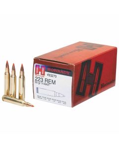 Hornady 223 REM 55GR V-Max 3240FPS Ammunition - 50 Pack