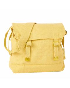 HUSS WH-1 Canvas Haversack Shoulder Bag, Khaki