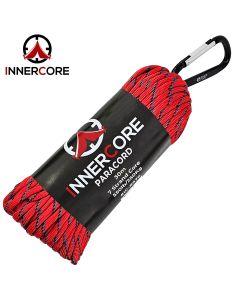 Inner Core 550 Paracord 30 Metre - Red/Black/Blue