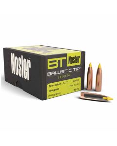 Nosler 270 Caliber 277 140GR Ballistic Tip Hunting Projectiles - 50 Pack