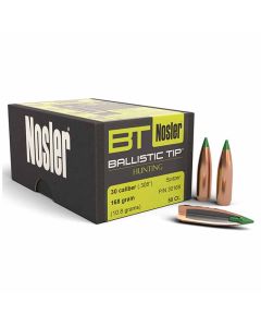 Nosler 30 Caliber 308 168GR Ballistic Tip Hunting Projectiles - 50 Pack