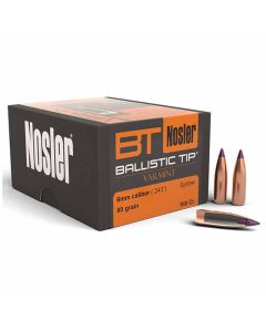 Nosler 6mm 243 Caliber 80GR Ballistic Tip Varmint Projectiles - 100 Pack
