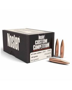 Nosler 6.5mm 260 Caliber 264 140GR HPBT Custom Comp Projectiles - 100 Pack