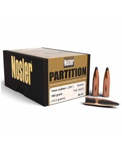 Nosler 7mm Caliber 284 160GR Partition Projectiles - 50 Pack