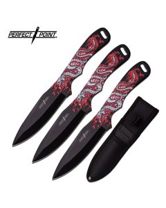 Perfect Point Dragon Triple Knife Throwing Set