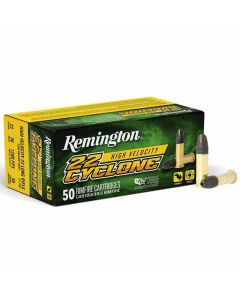 Remington 22LR 36GR HV HP Cyclone 1280FPS Ammunition - 50 Pack