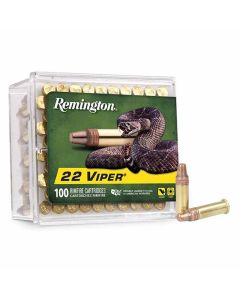 Remington Viper 22LR 36GR Plated Truncated Cone Solid 1410FPS Ammunition - 100 Pack