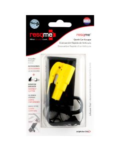 ResQMe Quick Car Escape Rescue Tool Combo Kit Yellow