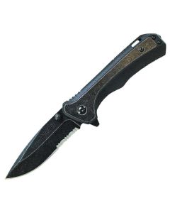 Schrade 501S Partially Serrated Fine Edge Folding Blade Knife