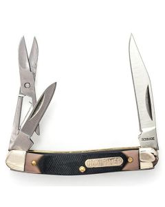 Schrade 106OT Old Timer Grandad's 2 Blade Folding Pocket Knife With Scissors