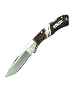 Schrade 28OT Old Timer Mountain Beaver Jr Small Folding Knife With Leather Sheath