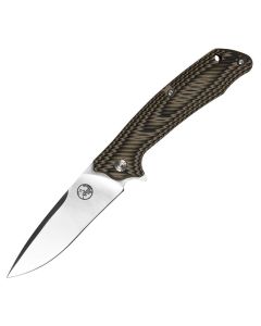 Tassie Tiger Knives Drop Point Folding Knife TTKDP89FGT
