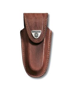 Victorinox Brown Leather Knife Pouch - 4 to 6 Layer 4.0538