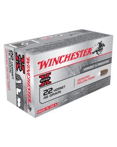 Winchester Super-X 22 Hornet 46GR Jacketed Hollow Point 2690FPS - 50 Pack
