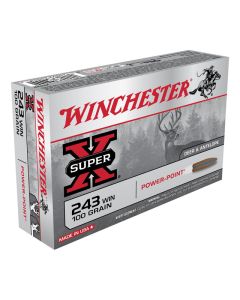 Winchester Super-X 243 WIN 100GR Pointed Soft Power Point 2960FPS - 20 Pack