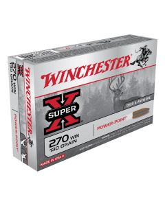 Winchester Super-X 270 WIN 130GR Pointed Soft Power Point 3060FPS - 20 Pack