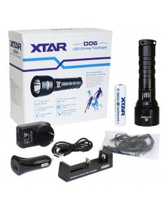 XTAR D06 - 900 Lumen LED Diving Torch